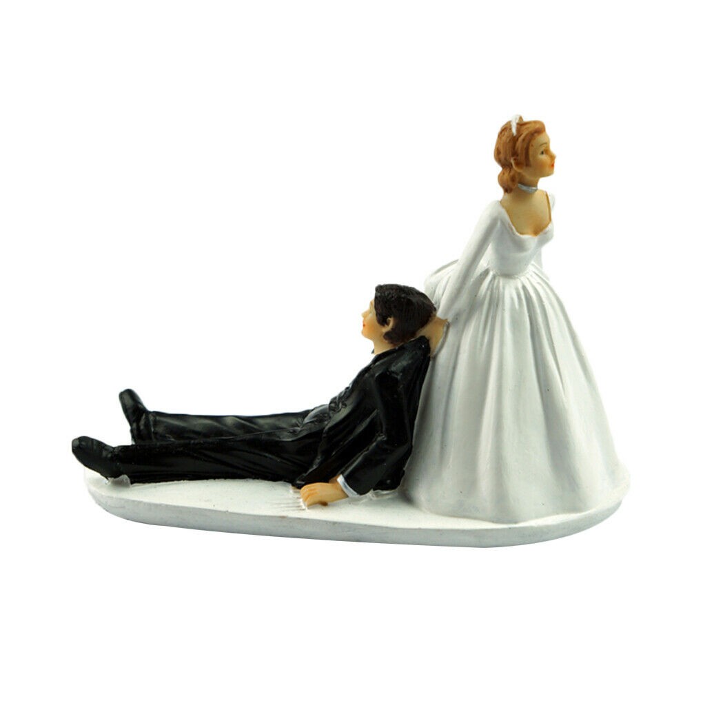 Dont even think about it Resin Bride And Groom Figurine Romantic Cake Topper