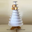 10 Tier White Macaron Display Stand for french macarons