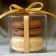 Clear  2 macaron boxes with decorative ribbon